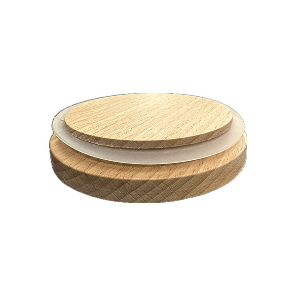 Candela Tumbler Lids - Dark Bamboo - Medium (without hole)